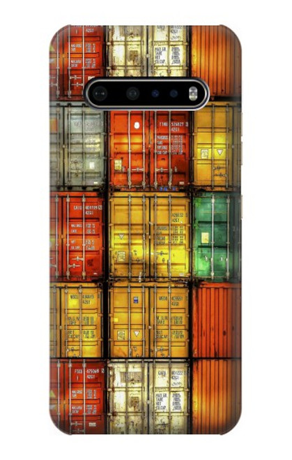 S3861 Colorful Container Block Hülle Schutzhülle Taschen für LG V60 ThinQ 5G
