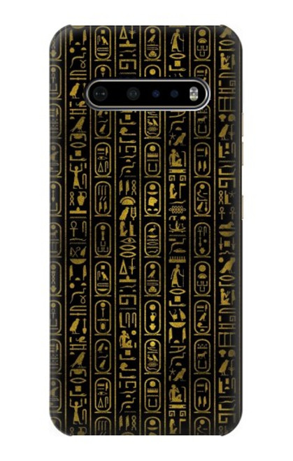 S3869 Ancient Egyptian Hieroglyphic Hülle Schutzhülle Taschen für LG V60 ThinQ 5G