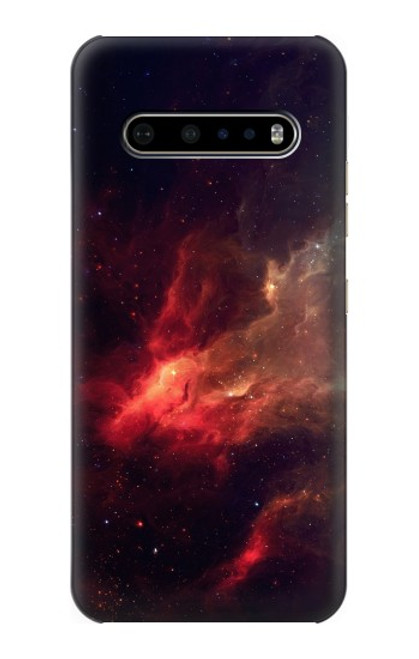 S3897 Red Nebula Space Hülle Schutzhülle Taschen für LG V60 ThinQ 5G