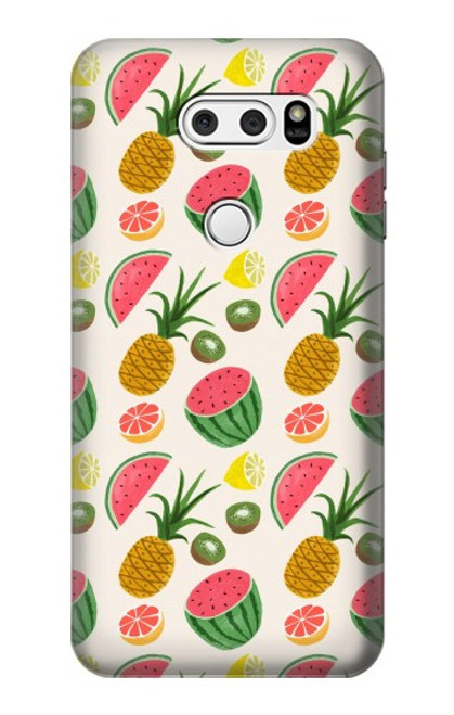 S3883 Fruit Pattern Hülle Schutzhülle Taschen für LG V30, LG V30 Plus, LG V30S ThinQ, LG V35, LG V35 ThinQ