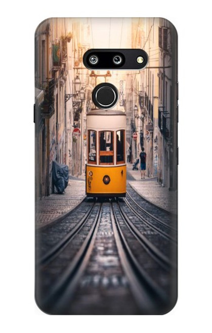 S3867 Trams in Lisbon Hülle Schutzhülle Taschen für LG G8 ThinQ