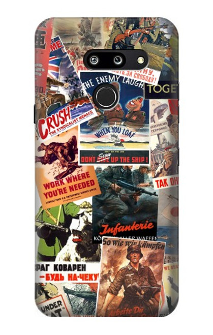 S3905 Vintage Army Poster Hülle Schutzhülle Taschen für LG G8 ThinQ