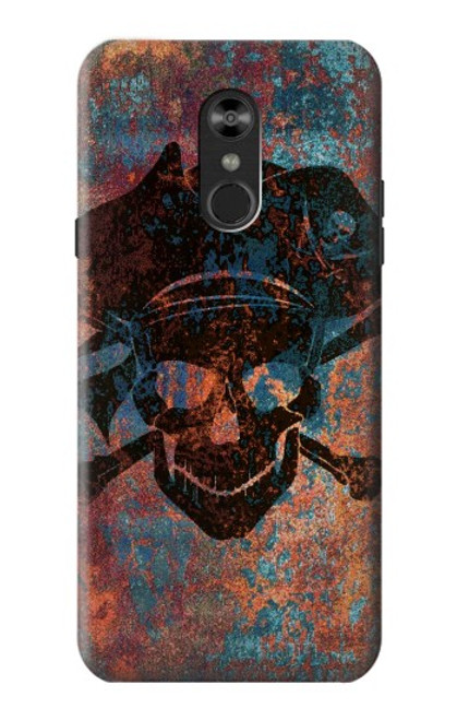 S3895 Pirate Skull Metal Hülle Schutzhülle Taschen für LG Q Stylo 4, LG Q Stylus