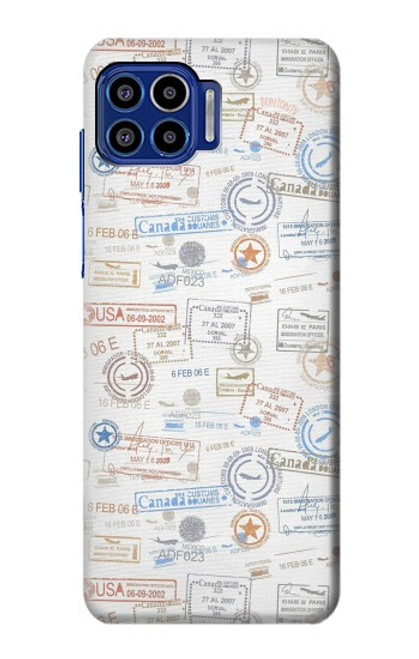S3903 Travel Stamps Hülle Schutzhülle Taschen für Motorola One 5G
