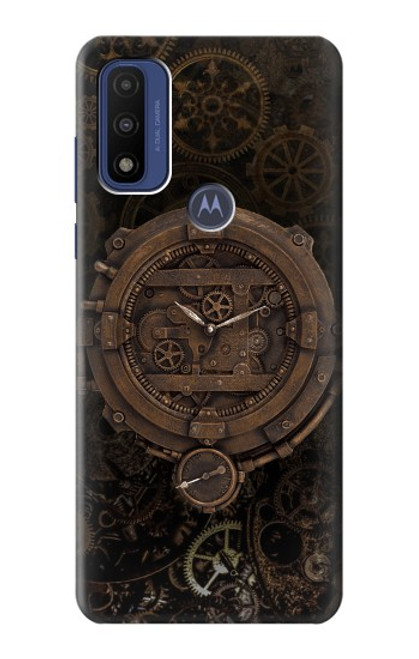 S3902 Steampunk Clock Gear Hülle Schutzhülle Taschen für Motorola G Pure