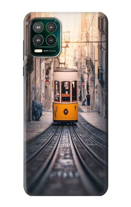 S3867 Trams in Lisbon Hülle Schutzhülle Taschen für Motorola Moto G Stylus 5G