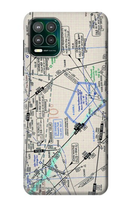 S3882 Flying Enroute Chart Hülle Schutzhülle Taschen für Motorola Moto G Stylus 5G