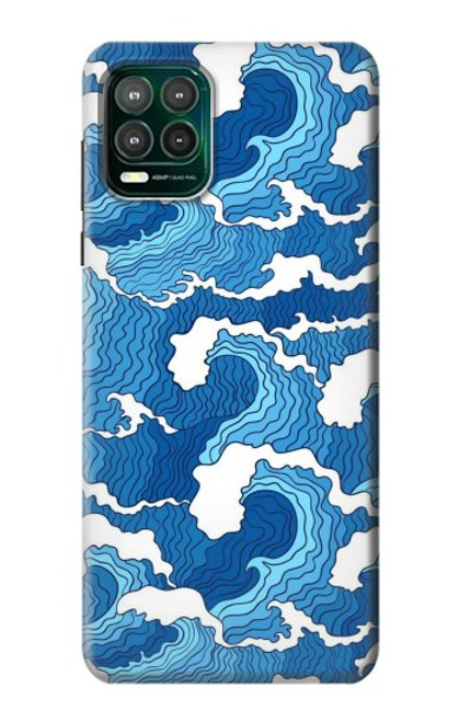 S3901 Aesthetic Storm Ocean Waves Hülle Schutzhülle Taschen für Motorola Moto G Stylus 5G