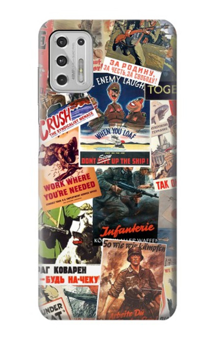 S3905 Vintage Army Poster Hülle Schutzhülle Taschen für Motorola Moto G Stylus (2021)