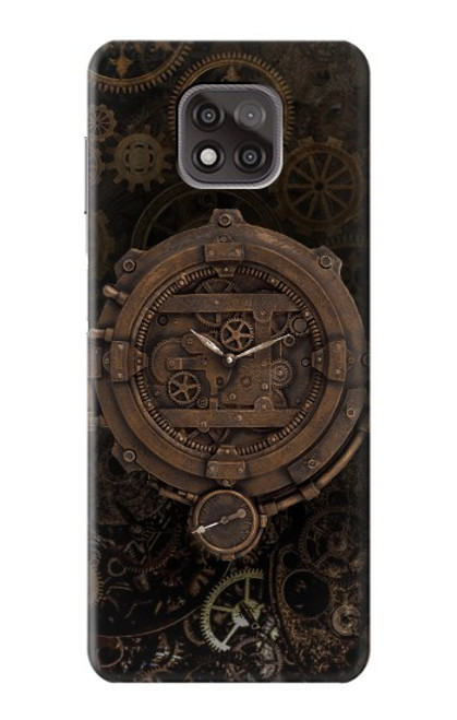 S3902 Steampunk Clock Gear Hülle Schutzhülle Taschen für Motorola Moto G Power (2021)