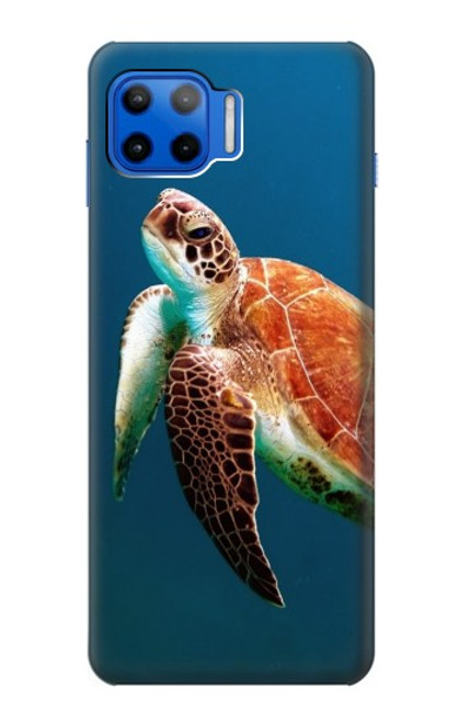 S3899 Sea Turtle Hülle Schutzhülle Taschen für Motorola Moto G 5G Plus