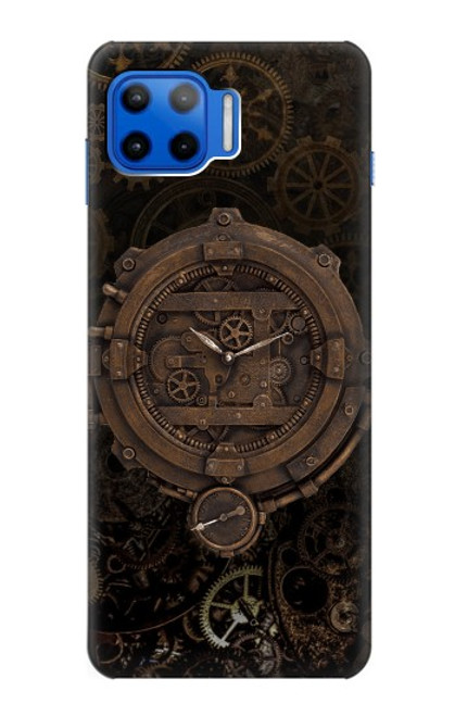 S3902 Steampunk Clock Gear Hülle Schutzhülle Taschen für Motorola Moto G 5G Plus