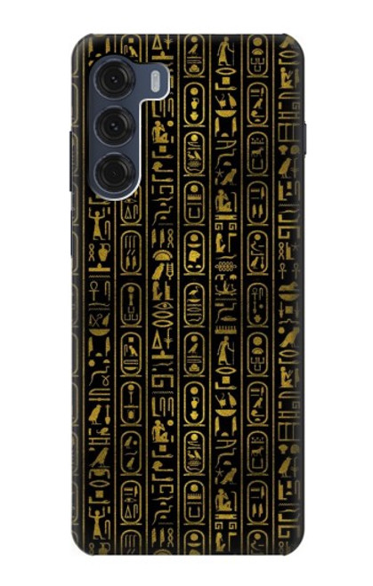 S3869 Ancient Egyptian Hieroglyphic Hülle Schutzhülle Taschen für Motorola Moto G200 5G