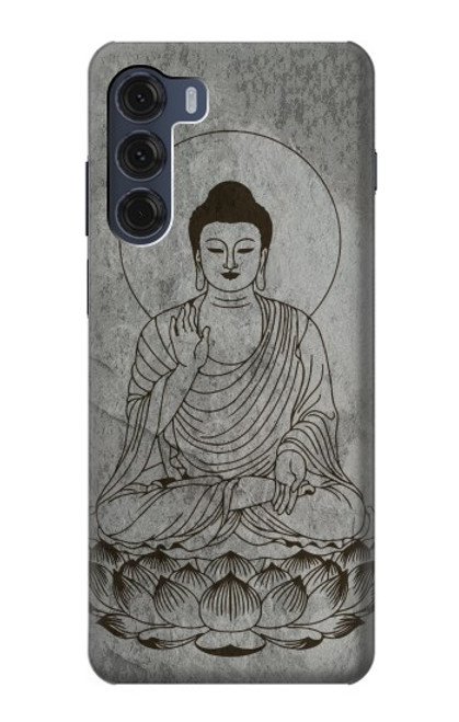 S3873 Buddha Line Art Hülle Schutzhülle Taschen für Motorola Moto G200 5G