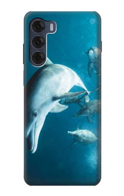 S3878 Dolphin Hülle Schutzhülle Taschen für Motorola Moto G200 5G