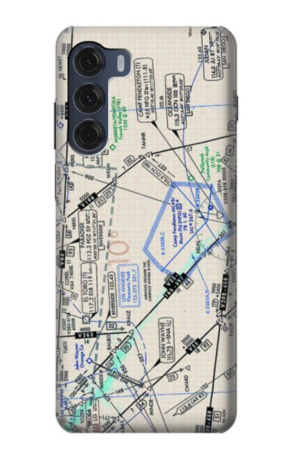 S3882 Flying Enroute Chart Hülle Schutzhülle Taschen für Motorola Moto G200 5G