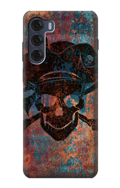 S3895 Pirate Skull Metal Hülle Schutzhülle Taschen für Motorola Moto G200 5G