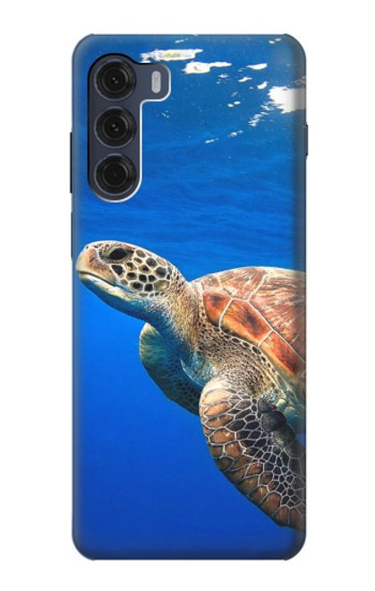 S3898 Sea Turtle Hülle Schutzhülle Taschen für Motorola Moto G200 5G