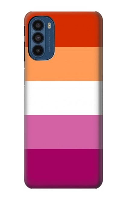 S3887 Lesbian Pride Flag Hülle Schutzhülle Taschen für Motorola Moto G41