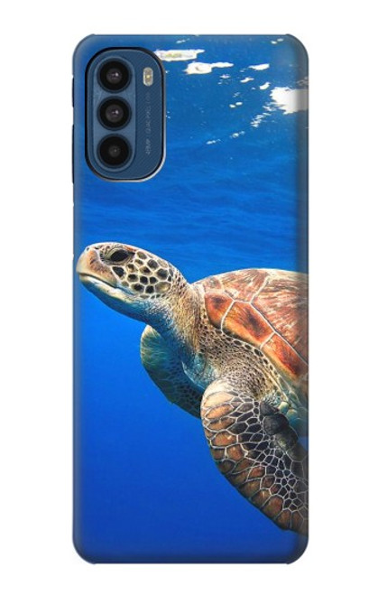 S3898 Sea Turtle Hülle Schutzhülle Taschen für Motorola Moto G41