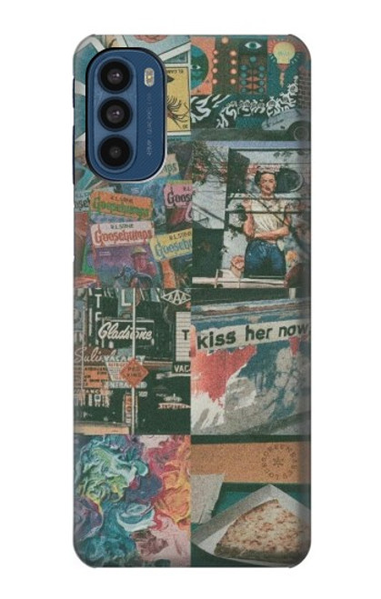 S3909 Vintage Poster Hülle Schutzhülle Taschen für Motorola Moto G41