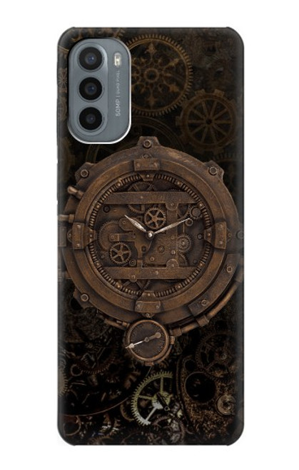 S3902 Steampunk Clock Gear Hülle Schutzhülle Taschen für Motorola Moto G31