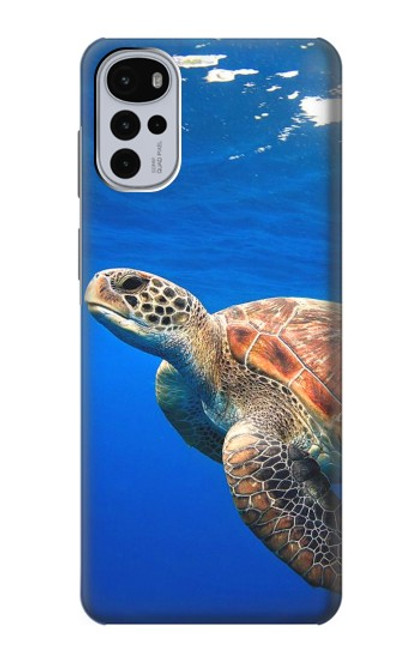 S3898 Sea Turtle Hülle Schutzhülle Taschen für Motorola Moto G22