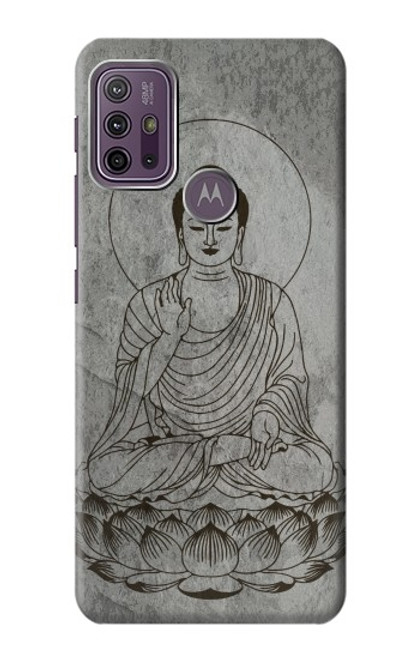 S3873 Buddha Line Art Hülle Schutzhülle Taschen für Motorola Moto G10 Power