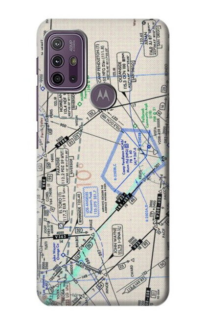 S3882 Flying Enroute Chart Hülle Schutzhülle Taschen für Motorola Moto G10 Power