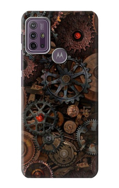 S3884 Steampunk Mechanical Gears Hülle Schutzhülle Taschen für Motorola Moto G10 Power