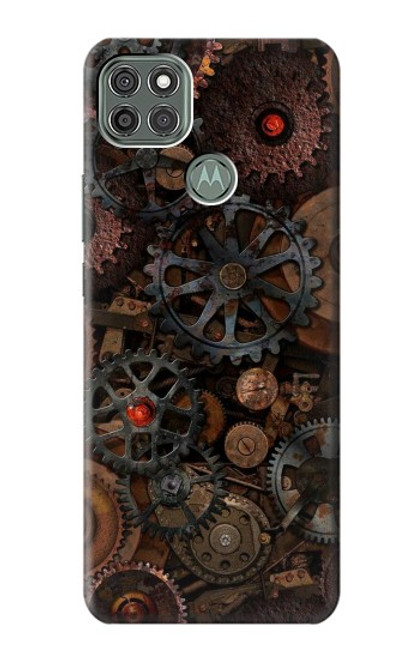 S3884 Steampunk Mechanical Gears Hülle Schutzhülle Taschen für Motorola Moto G9 Power