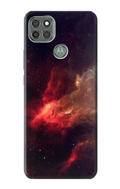 S3897 Red Nebula Space Hülle Schutzhülle Taschen für Motorola Moto G9 Power