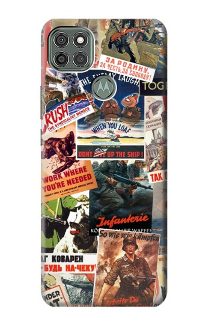 S3905 Vintage Army Poster Hülle Schutzhülle Taschen für Motorola Moto G9 Power