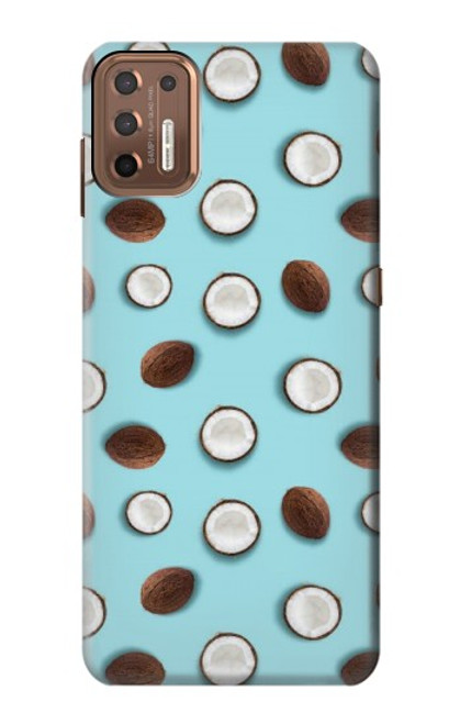 S3860 Coconut Dot Pattern Hülle Schutzhülle Taschen für Motorola Moto G9 Plus