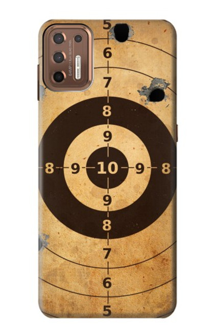 S3894 Paper Gun Shooting Target Hülle Schutzhülle Taschen für Motorola Moto G9 Plus