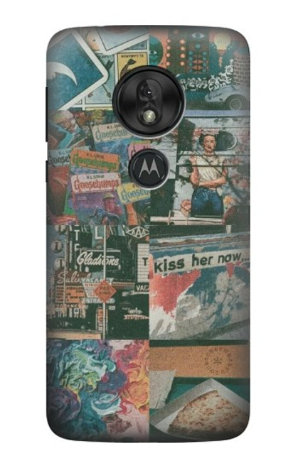 S3909 Vintage Poster Hülle Schutzhülle Taschen für Motorola Moto G7 Play