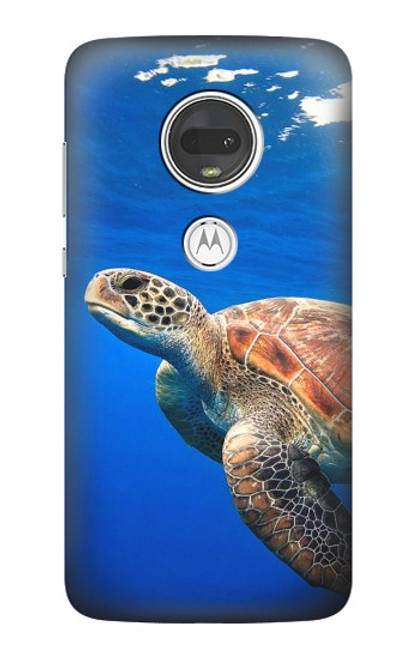 S3898 Sea Turtle Hülle Schutzhülle Taschen für Motorola Moto G7, Moto G7 Plus