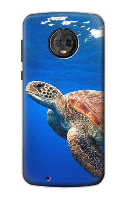 S3898 Sea Turtle Hülle Schutzhülle Taschen für Motorola Moto G6