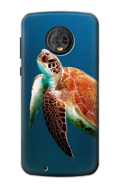S3899 Sea Turtle Hülle Schutzhülle Taschen für Motorola Moto G6