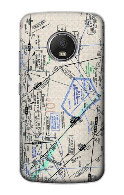 S3882 Flying Enroute Chart Hülle Schutzhülle Taschen für Motorola Moto G5 Plus