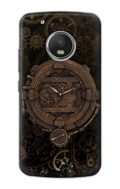 S3902 Steampunk Clock Gear Hülle Schutzhülle Taschen für Motorola Moto G5 Plus