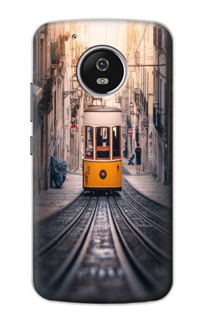 S3867 Trams in Lisbon Hülle Schutzhülle Taschen für Motorola Moto G5