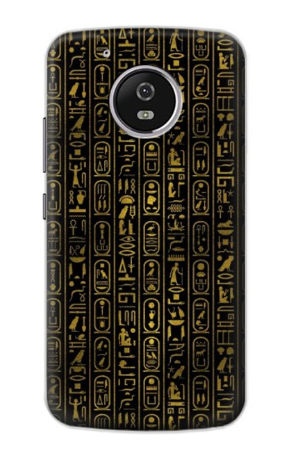 S3869 Ancient Egyptian Hieroglyphic Hülle Schutzhülle Taschen für Motorola Moto G5