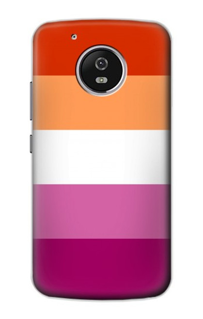 S3887 Lesbian Pride Flag Hülle Schutzhülle Taschen für Motorola Moto G5
