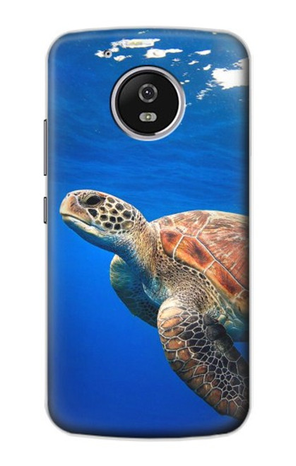 S3898 Sea Turtle Hülle Schutzhülle Taschen für Motorola Moto G5