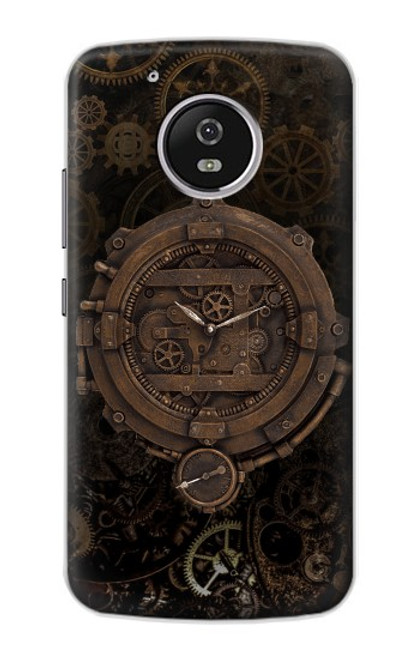 S3902 Steampunk Clock Gear Hülle Schutzhülle Taschen für Motorola Moto G5