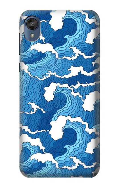 S3901 Aesthetic Storm Ocean Waves Hülle Schutzhülle Taschen für Motorola Moto E6, Moto E (6th Gen)