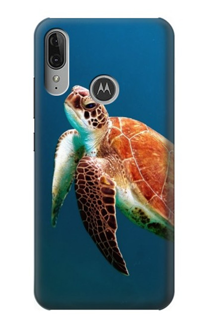 S3899 Sea Turtle Hülle Schutzhülle Taschen für Motorola Moto E6 Plus, Moto E6s