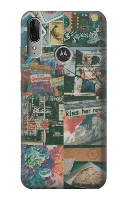 S3909 Vintage Poster Hülle Schutzhülle Taschen für Motorola Moto E6 Plus, Moto E6s