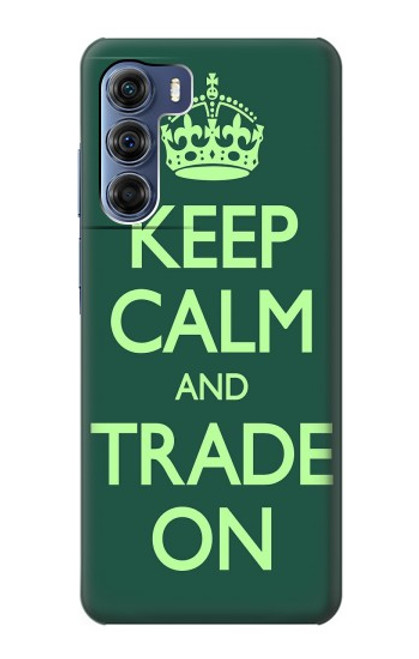 S3862 Keep Calm and Trade On Hülle Schutzhülle Taschen für Motorola Edge S30